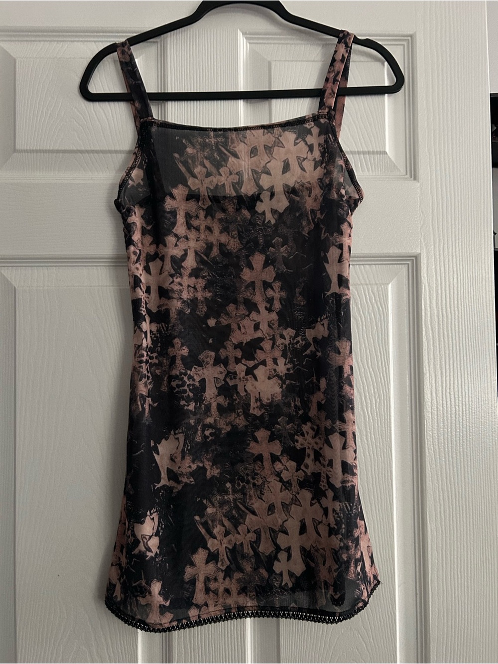 Chrome Hearts Cross print mini dress